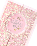 Cut Out Floral Design Wedding Card