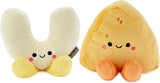 Hallmark Better Together Mac and Cheese Pair soft toy set featuring a cute cheese and macaroni plush toys.