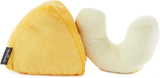 Hallmark Better Together Mac and Cheese Pair soft toy set featuring adorable plush cheese and pasta shapes for kids.