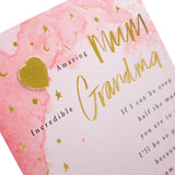 Hallmark Mother's Day card with heartfelt verse, featuring a classic design for mum and grandma, sentimental and beautiful greeting.