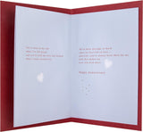 Hallmark anniversary card for husband featuring classic illustrated design and heartfelt verse on the front.