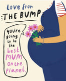 Hallmark Love from The Bump Mother’s Day Card with heartfelt message for a mum-to-be, featuring adorable floral and heart designs.