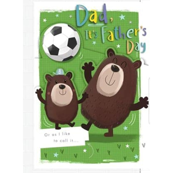 Hallmark Father's Day card with a cute bear design and heartfelt message for dad, perfect for celebrating Father's Day.