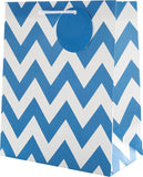Hallmark contemporary blue multi-occasion medium gift bag with handles and decorative design for gift presentation