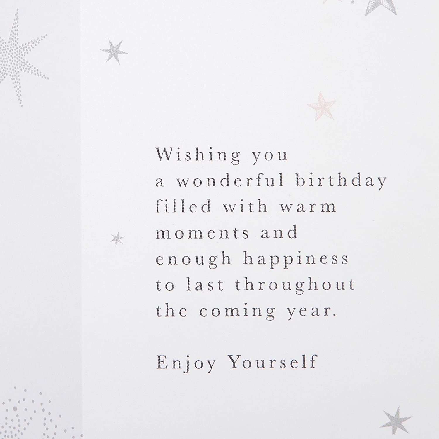 Hallmark 3D Hanging Star birthday greeting card with colorful star design and festive embellishments.