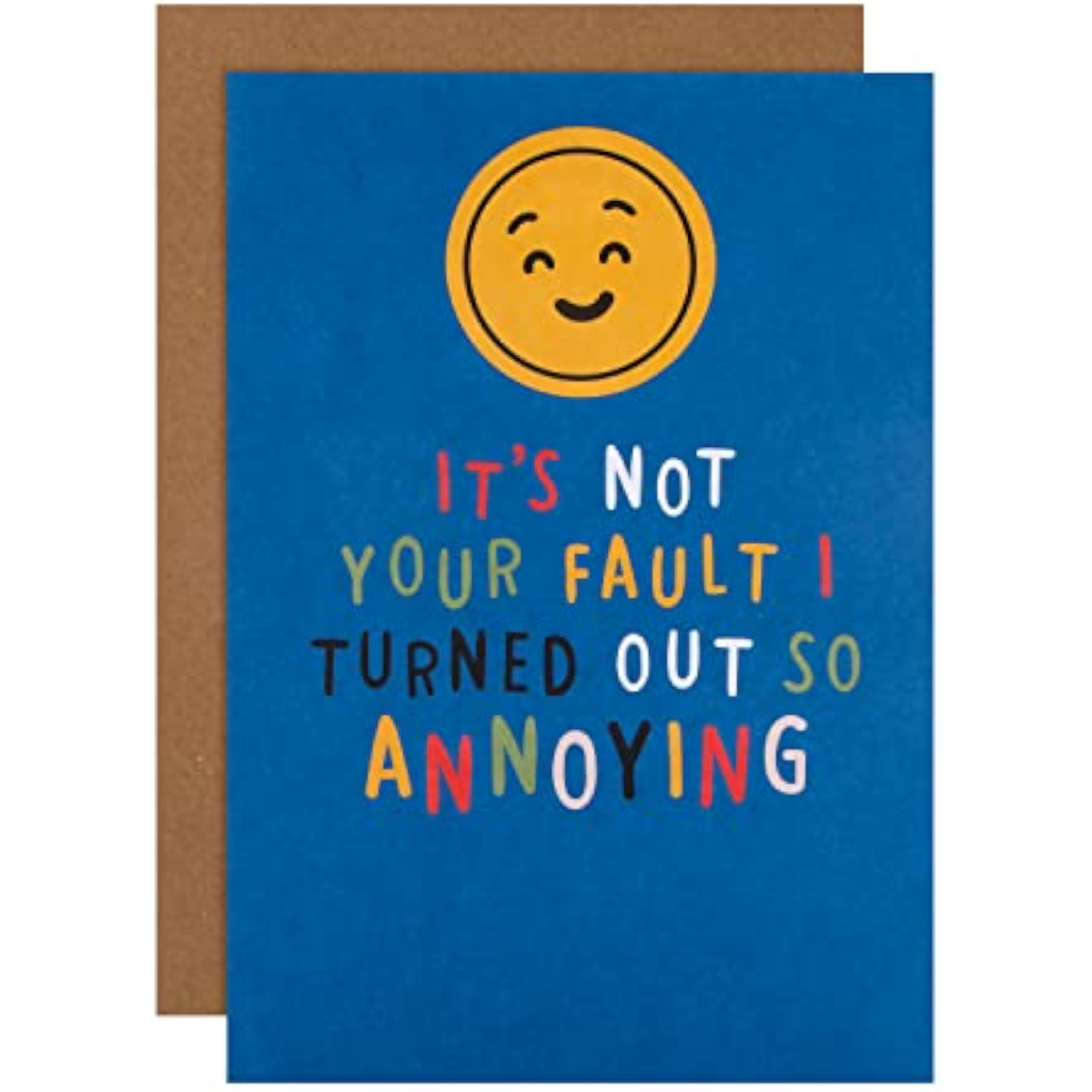Hallmark Father’s Day greeting card with badge attachment design, featuring vibrant colors and a heartfelt message.