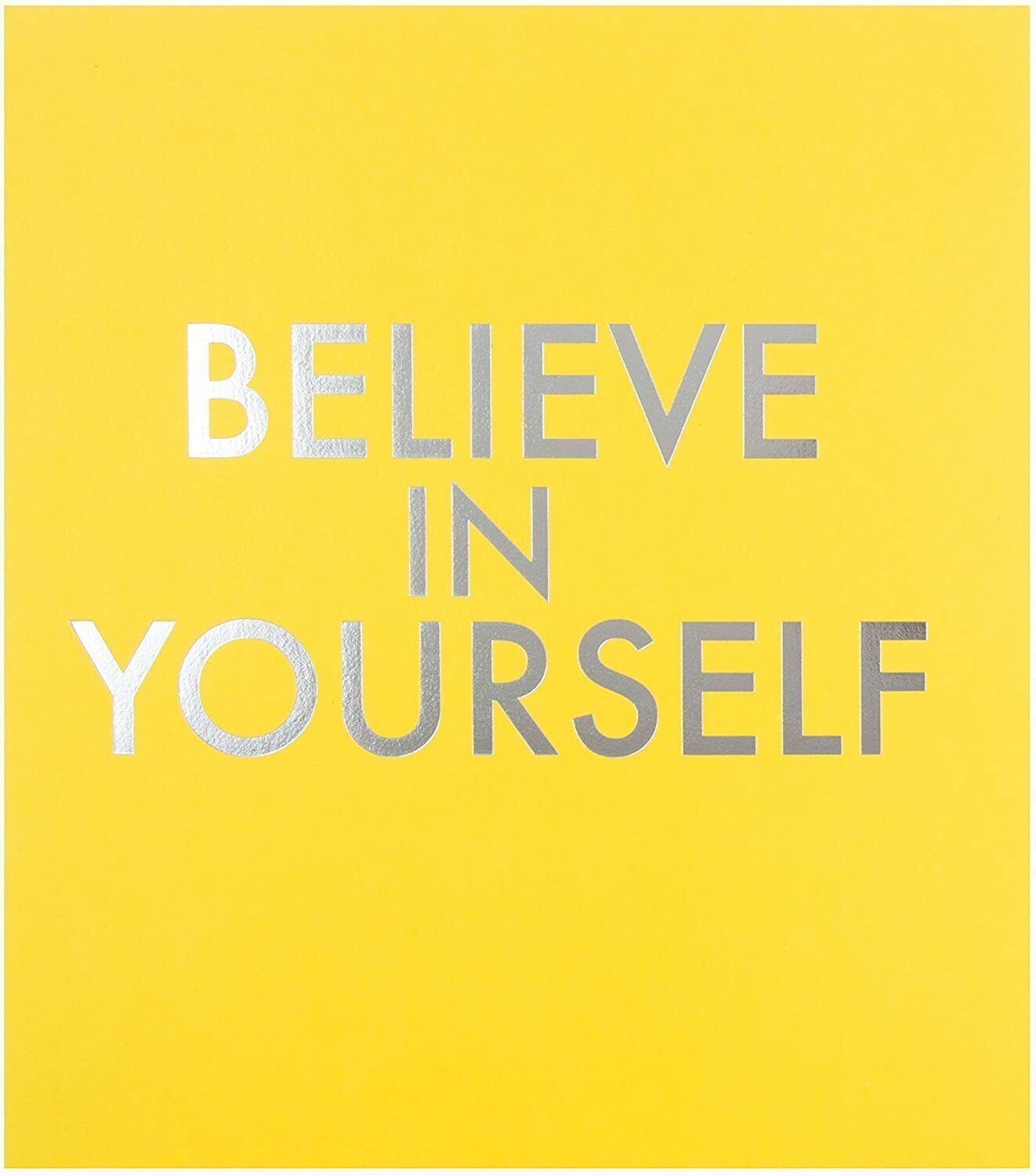 Hallmark greeting card featuring inspiring "Believe in Yourself" message, designed to encourage and motivate.