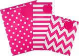 Hallmark contemporary pink designs gift bag bundle featuring elegant greeting card with floral accents and stylish gift wrapping.