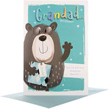 Father's Day greeting card for Grandad by Hallmark, featuring a heartfelt design with "Lots of Love" message inside.