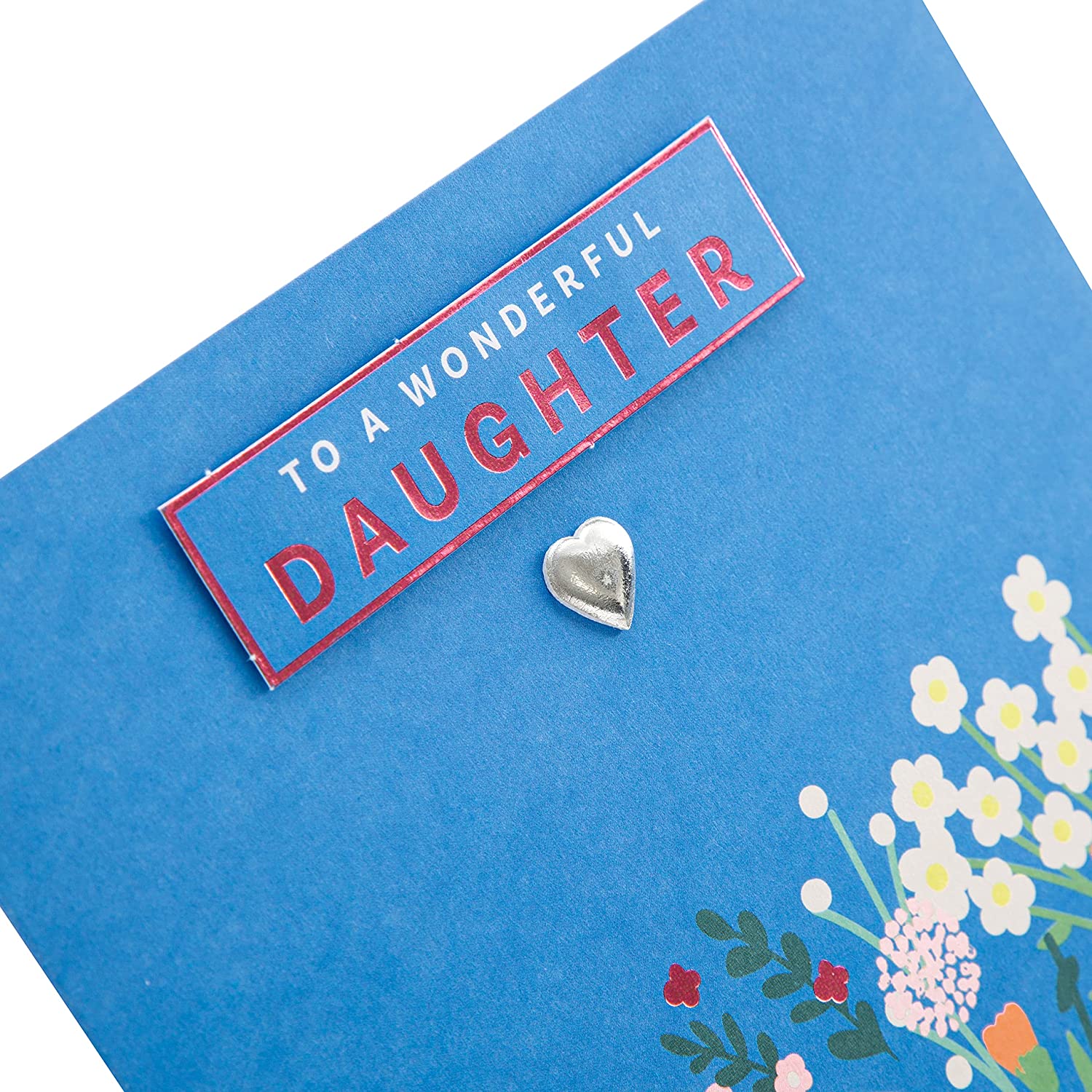 Hallmark floral bloom daughter birthday greeting card with colorful floral design and heartfelt message.