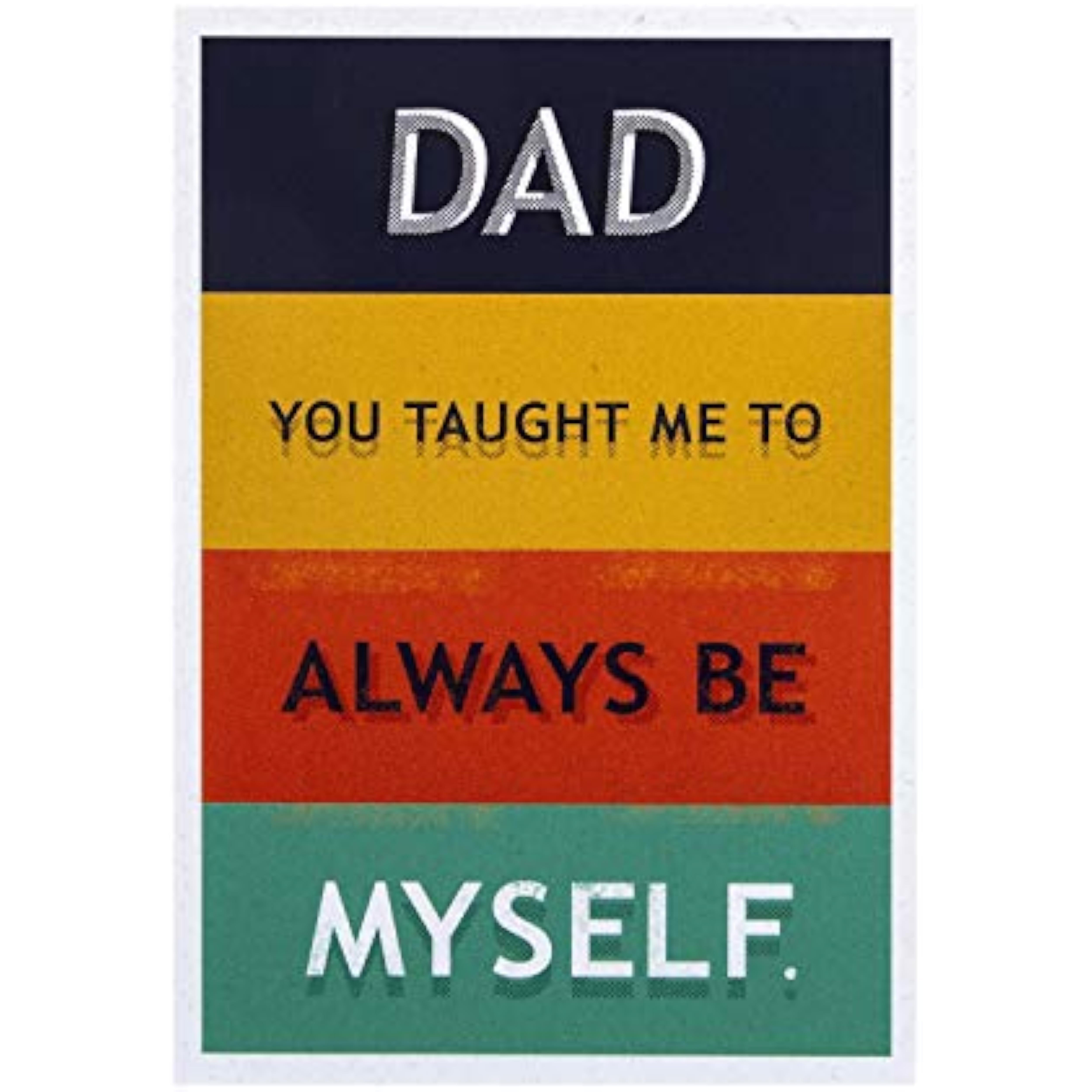 Hallmark funny text-based Father’s Day greeting card with humorous message and colorful design, perfect for celebrating dads.
