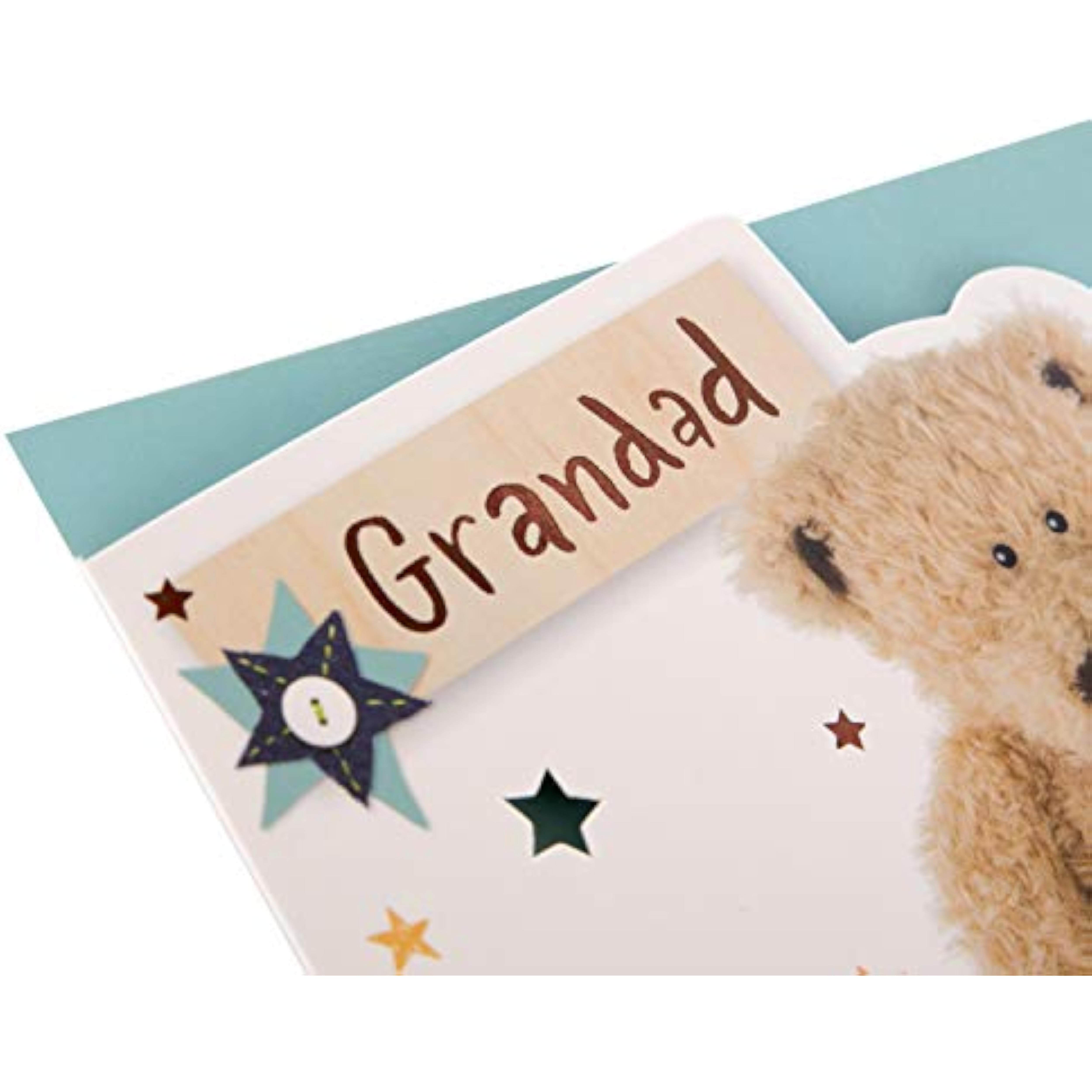 Hallmark Heartfelt 3D Father's Day greeting card for Grandad featuring a colorful design and heartfelt message with a 3D pop-up effect.