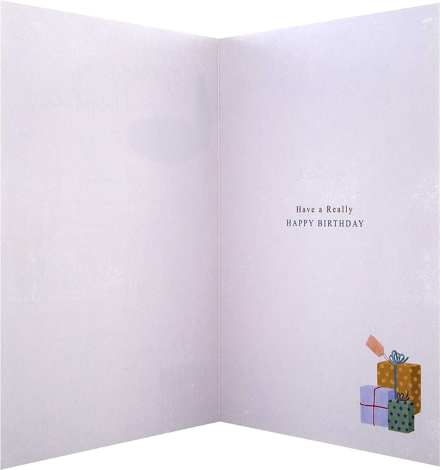 Hallmark Heartfelt Nephew birthday greeting card with gold foil glow design and heartfelt message inside.