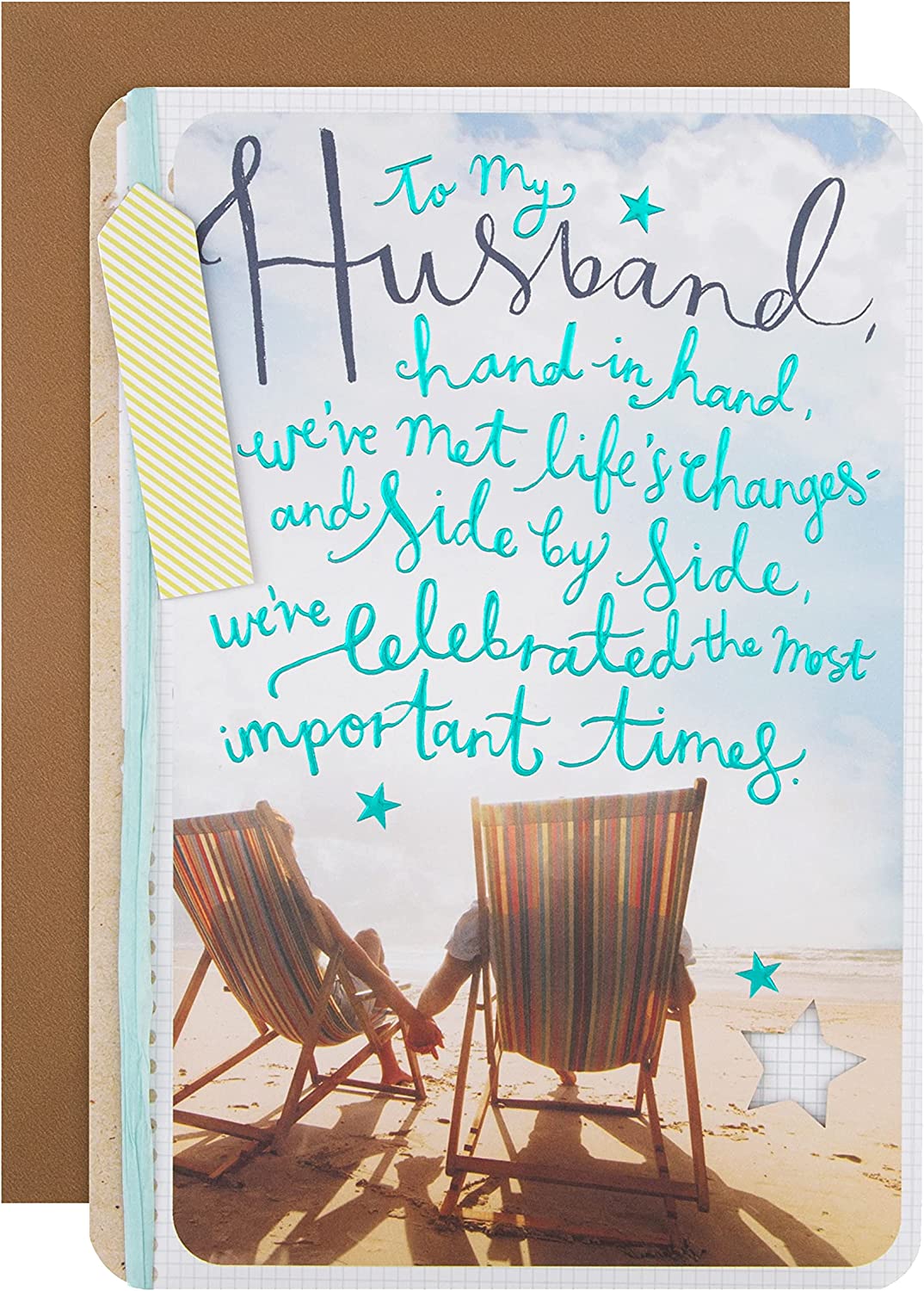Hallmark birthday greeting card for husband with "I Love You" message, featuring heartfelt design and romantic imagery.