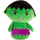 Hallmark Marvel Hulk Itty Biggy soft toy greeting card featuring a plush Hulk character on the front.