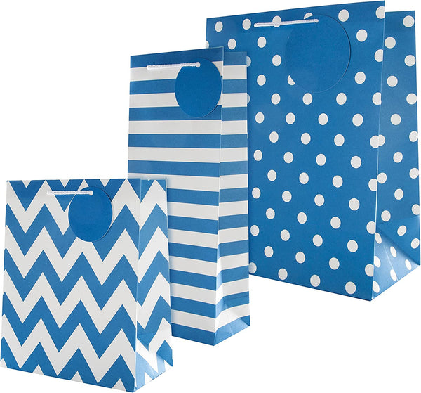Hallmark multi-occasion gift bag bundle with four medium-sized decorative gift bags for various celebrations.