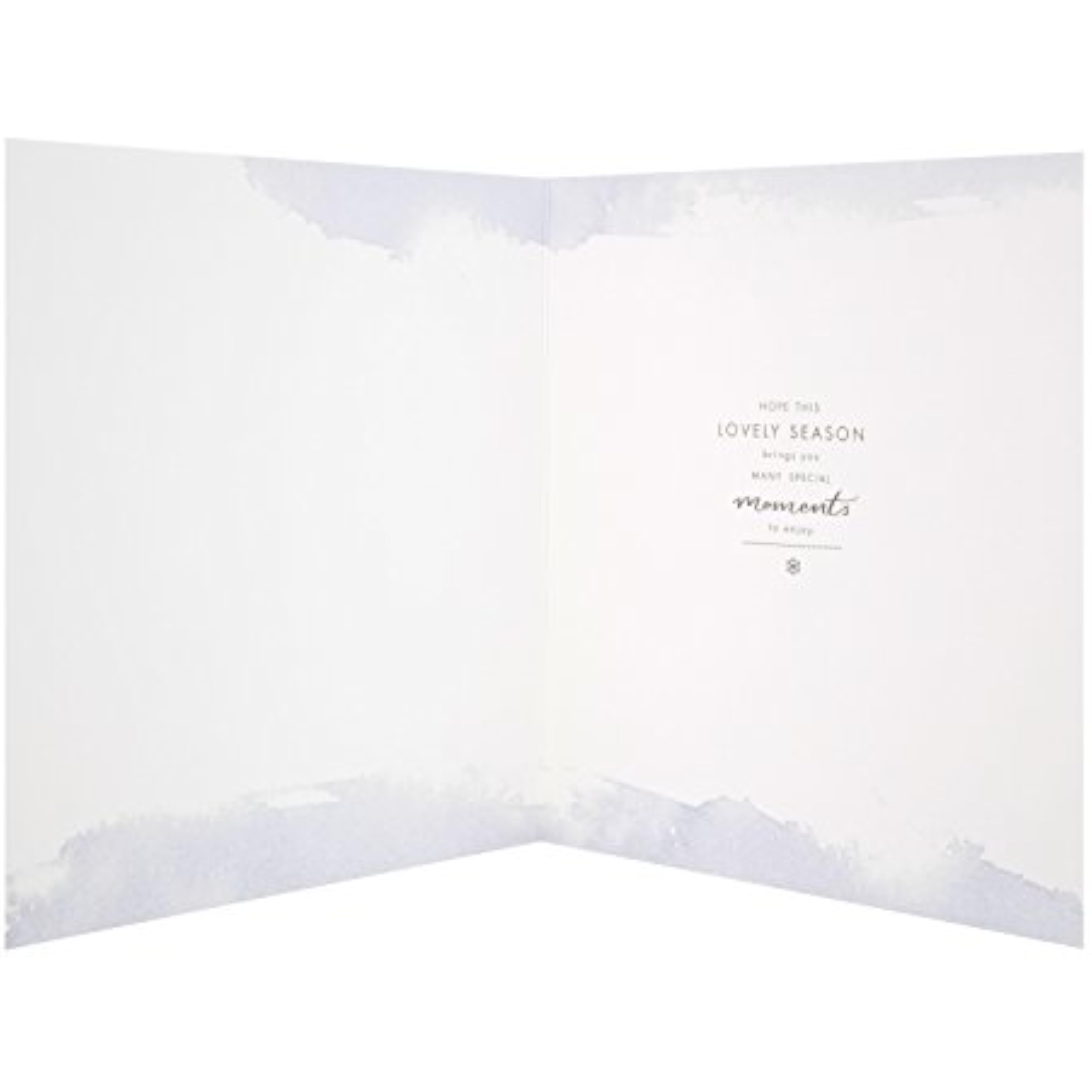 Hallmark Peaceful Christmas Wishes greeting card featuring serene winter scene and festive holiday design.