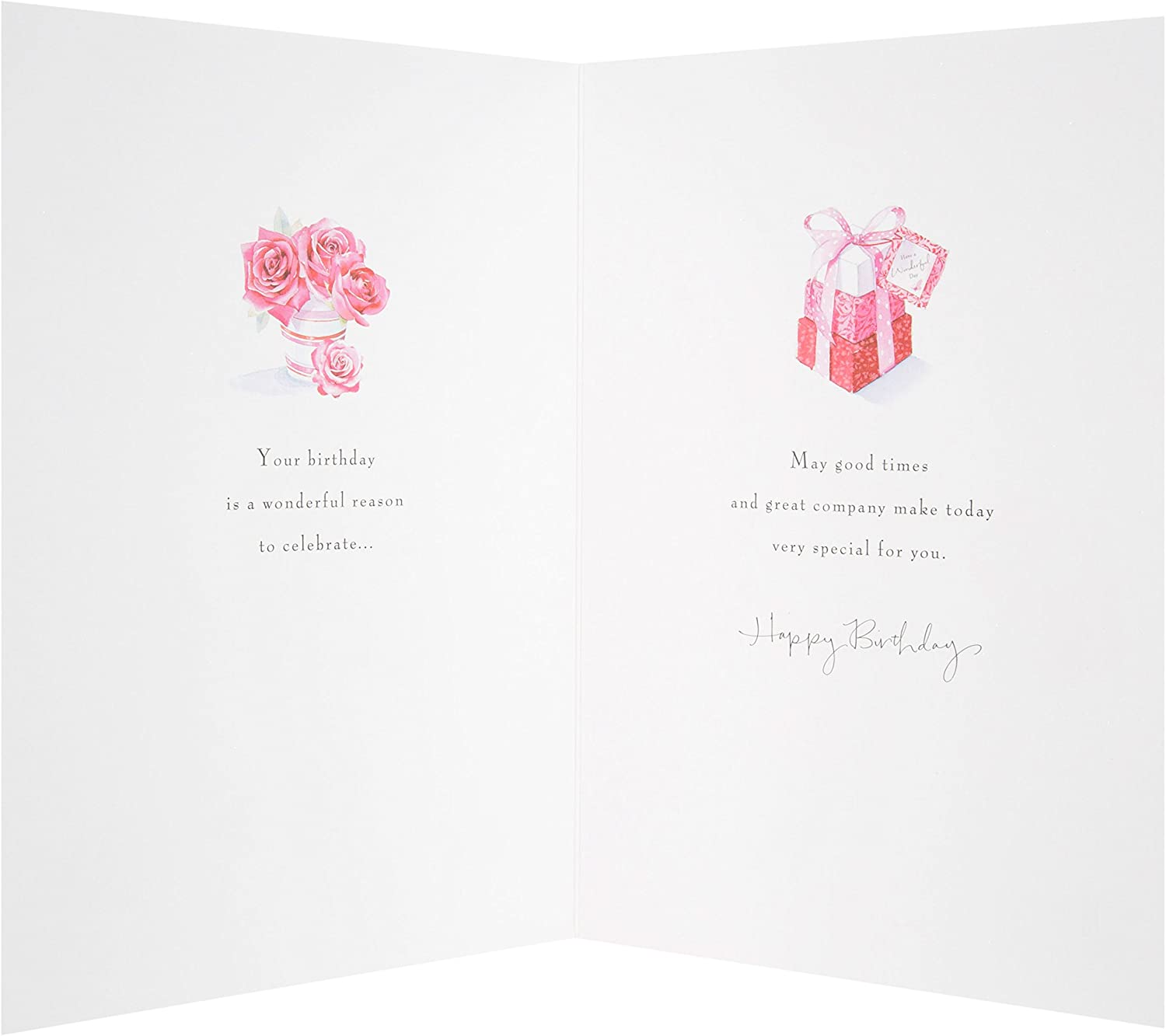 Hallmark Sister-in-Law birthday greeting card with colorful floral design and heartfelt message inside.