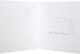 Hallmark Son Loss Sympathy Feathers greeting card featuring soft feather design for expressing condolences.
