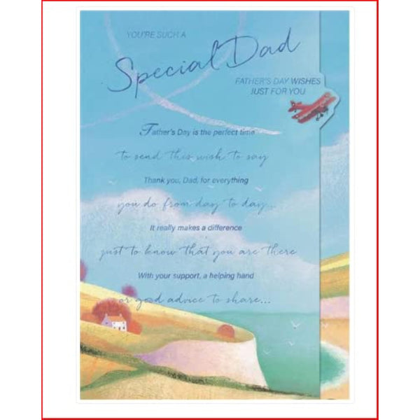 Hallmark Father's Day greeting card with heartfelt message and heart design, perfect for expressing appreciation to dad.