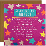 Hallmark Stars Friend birthday greeting card with colorful star designs and cheerful message, perfect for celebrating a friend's special day.