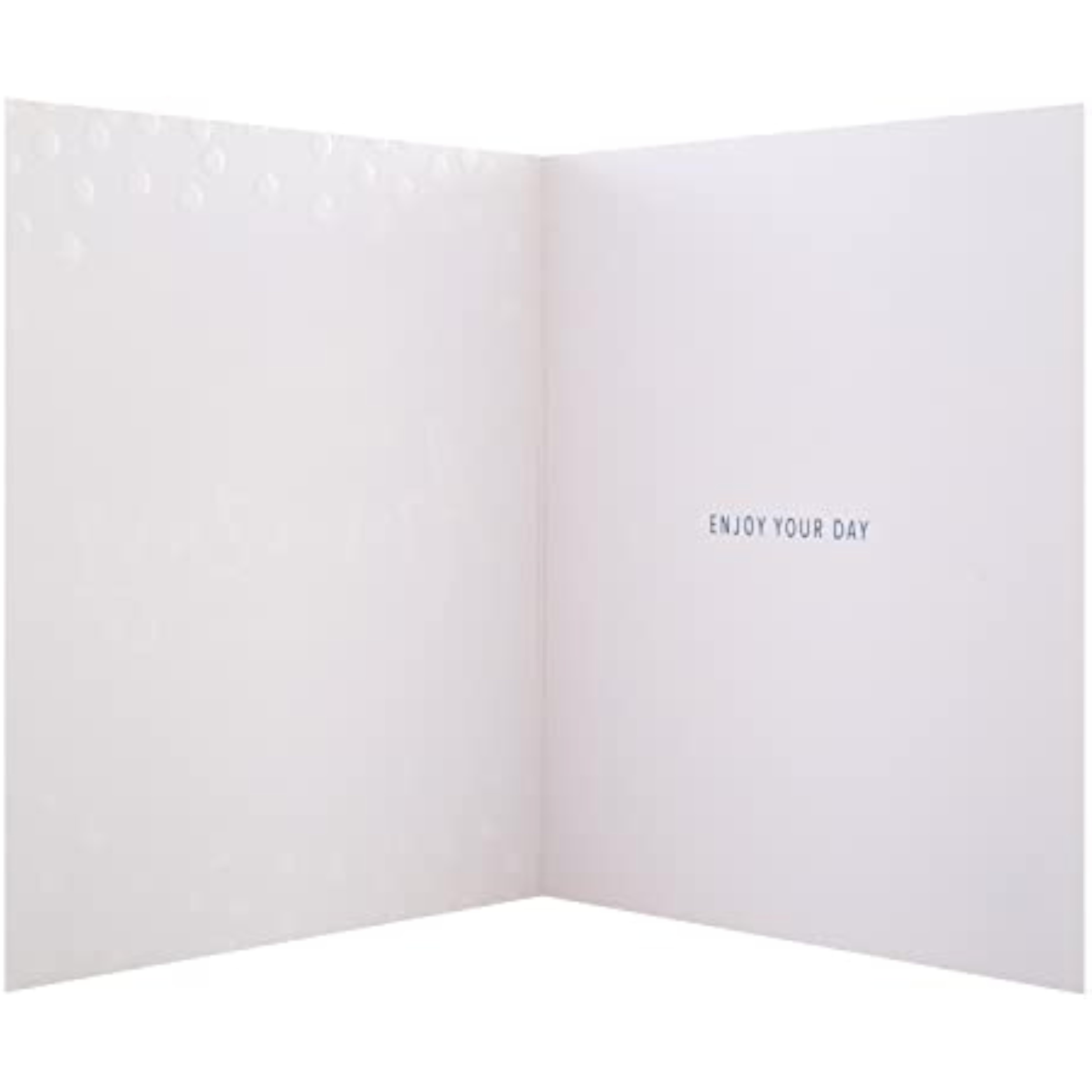 Blue textured foil birthday greeting card by Hallmark with bold design and festive appearance.
