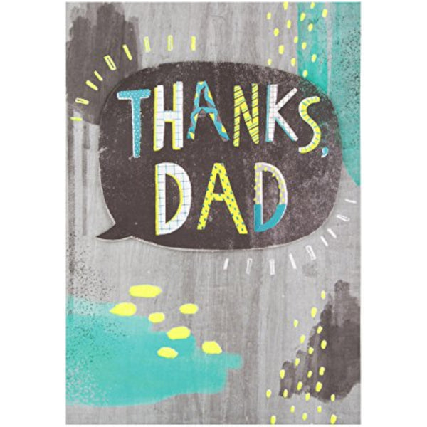 Hallmark Father's Day greeting card with stylish 3D and foil accents, featuring a heartfelt message and decorative design.