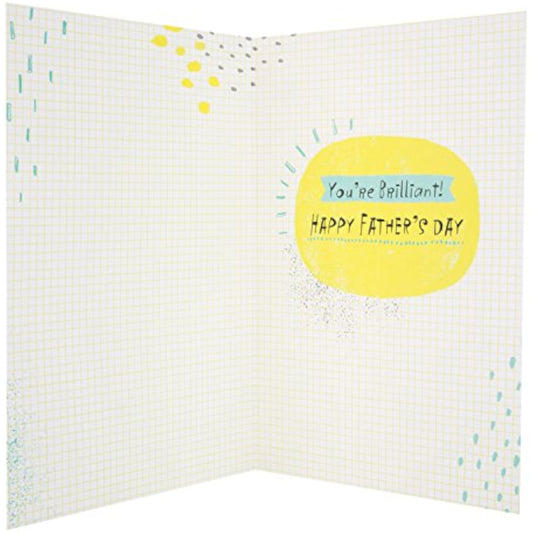 Hallmark Father's Day greeting card with stylish 3D design and foil accents, featuring a heartfelt message for dad.