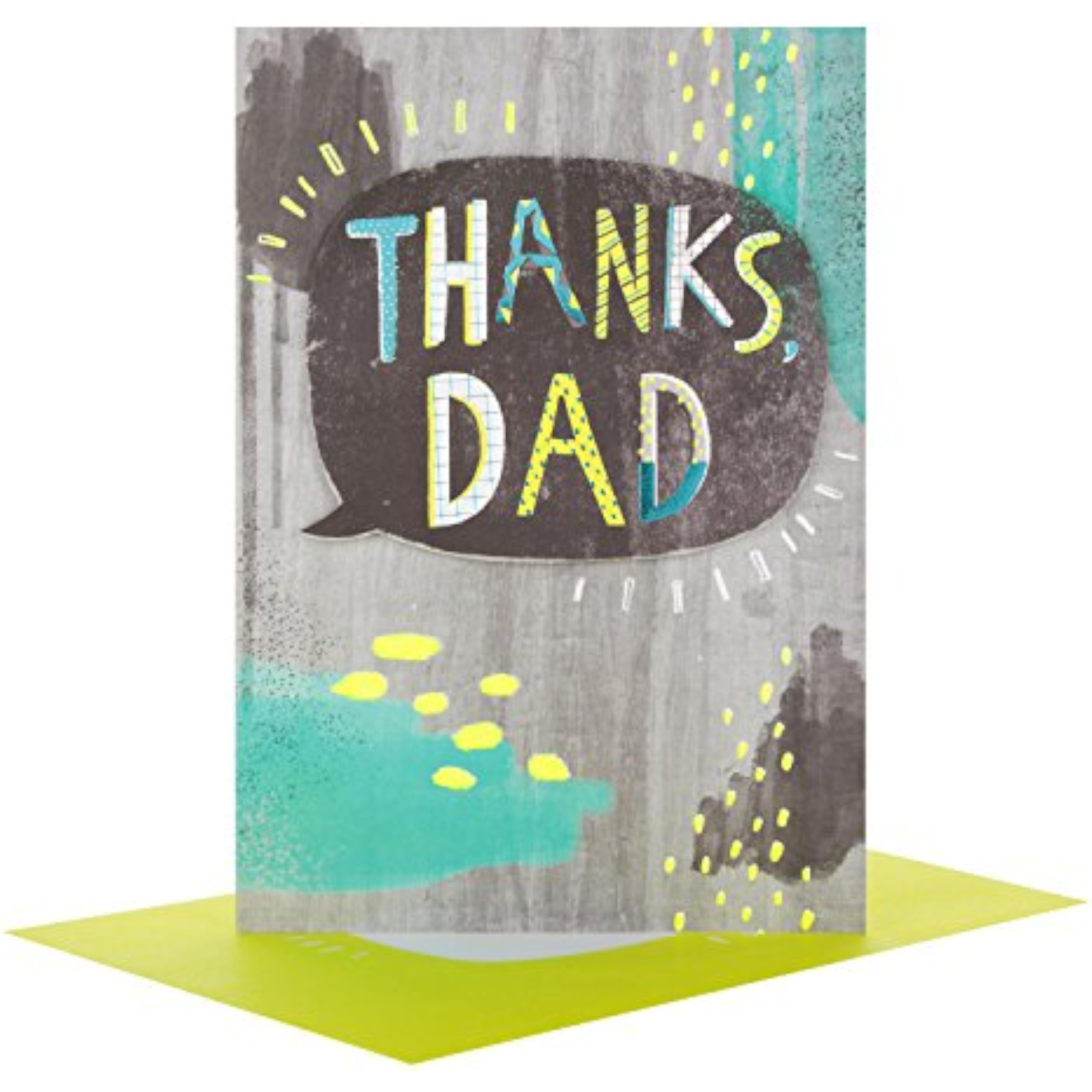 Hallmark Father's Day greeting card with 3D design and foil accents, featuring a stylish and heartfelt message.