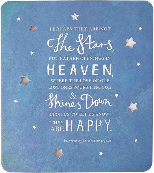 Hallmark Tranquil Sympathy Card with peaceful floral design, conveying comforting wishes for peace and condolence.