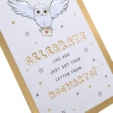 Unisex Open 50 Hallmark greeting card with colorful floral design and celebratory message on a white background.