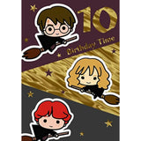 Hallmark Harry Potter 10th birthday greeting card featuring magical wizard design for fans of the Harry Potter series.