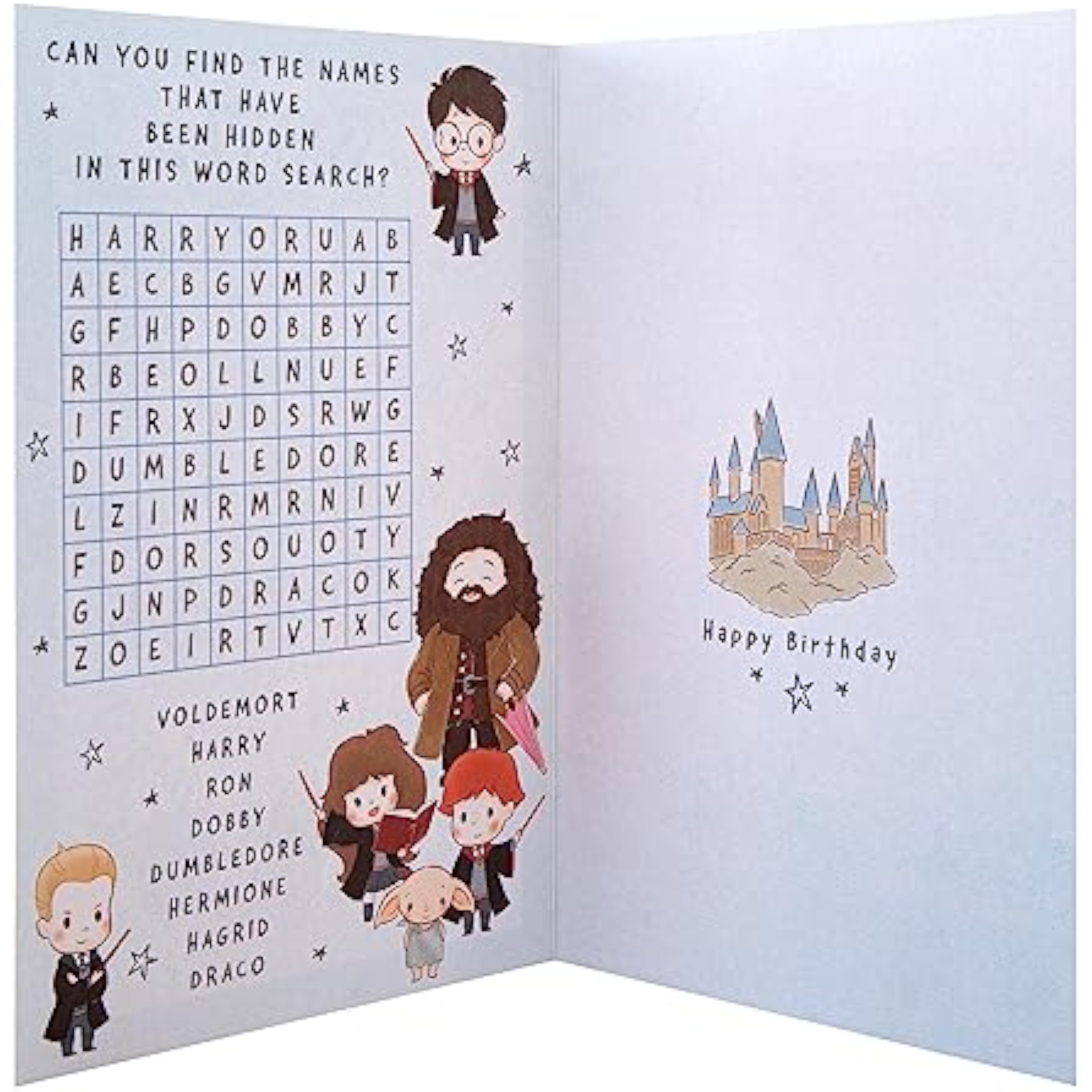 Hallmark Harry Potter birthday greeting card featuring Warner Brothers Harry Potter design for son's special occasion.