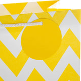 Hallmark yellow and white multi-occasion gift bag bundle with matching greeting card, perfect for celebrations