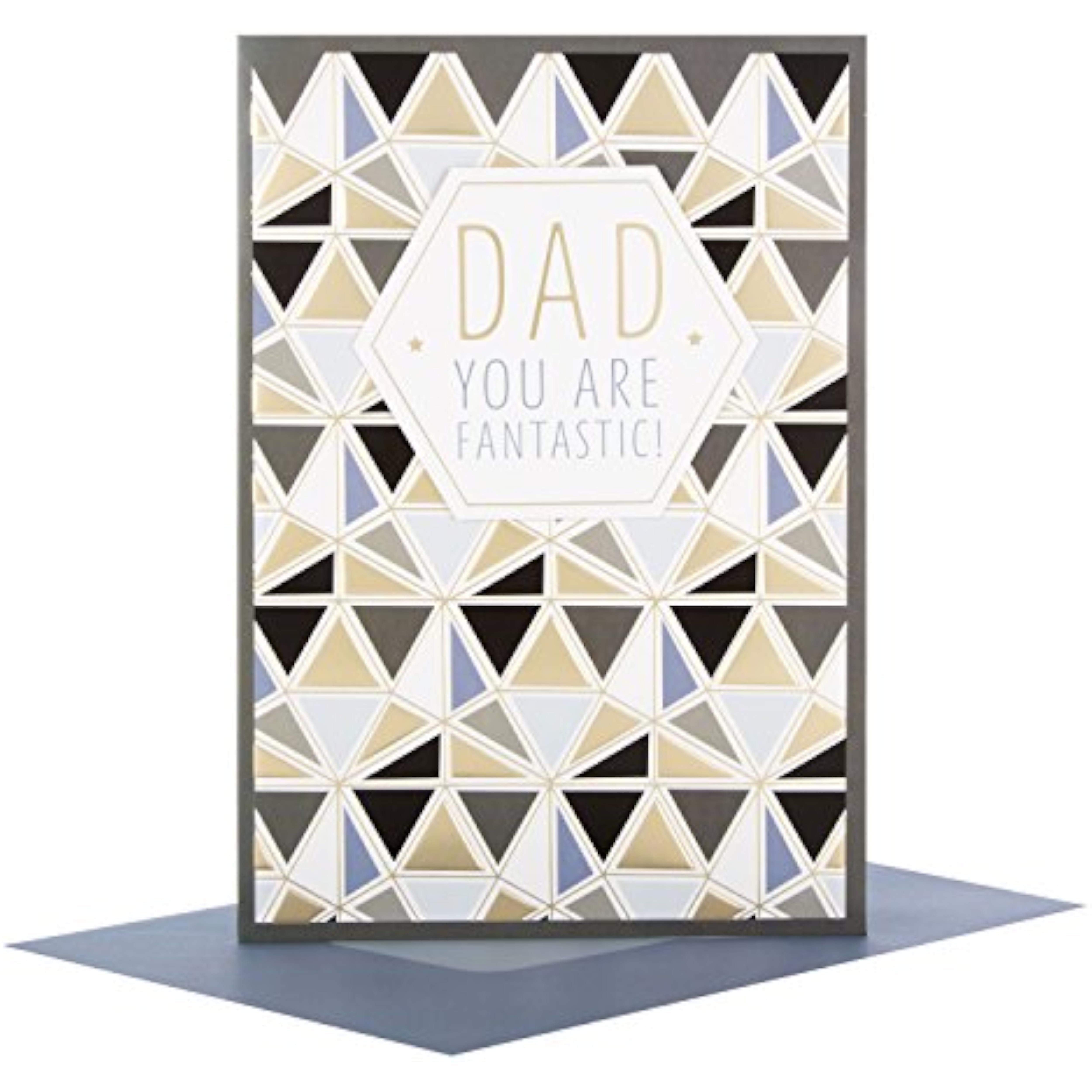 Hallmark Father's Day greeting card with elegant 3D details and heartfelt message, designed to celebrate dads.