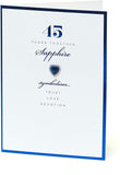 45th Years Sapphire Anniversary Card