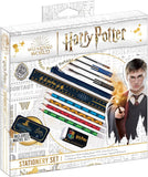 Helix Harry Potter stationery set with notebooks, pens, and accessories featuring Harry Potter-themed designs and branding.