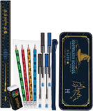 Harry Potter stationery set with notebooks, pens, and accessories from Helix, featuring magical-themed designs and illustrations.