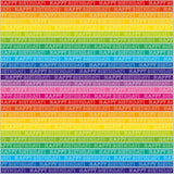 Rainbow Stripe Gift Wrap 2 Sheets & 2 Tags