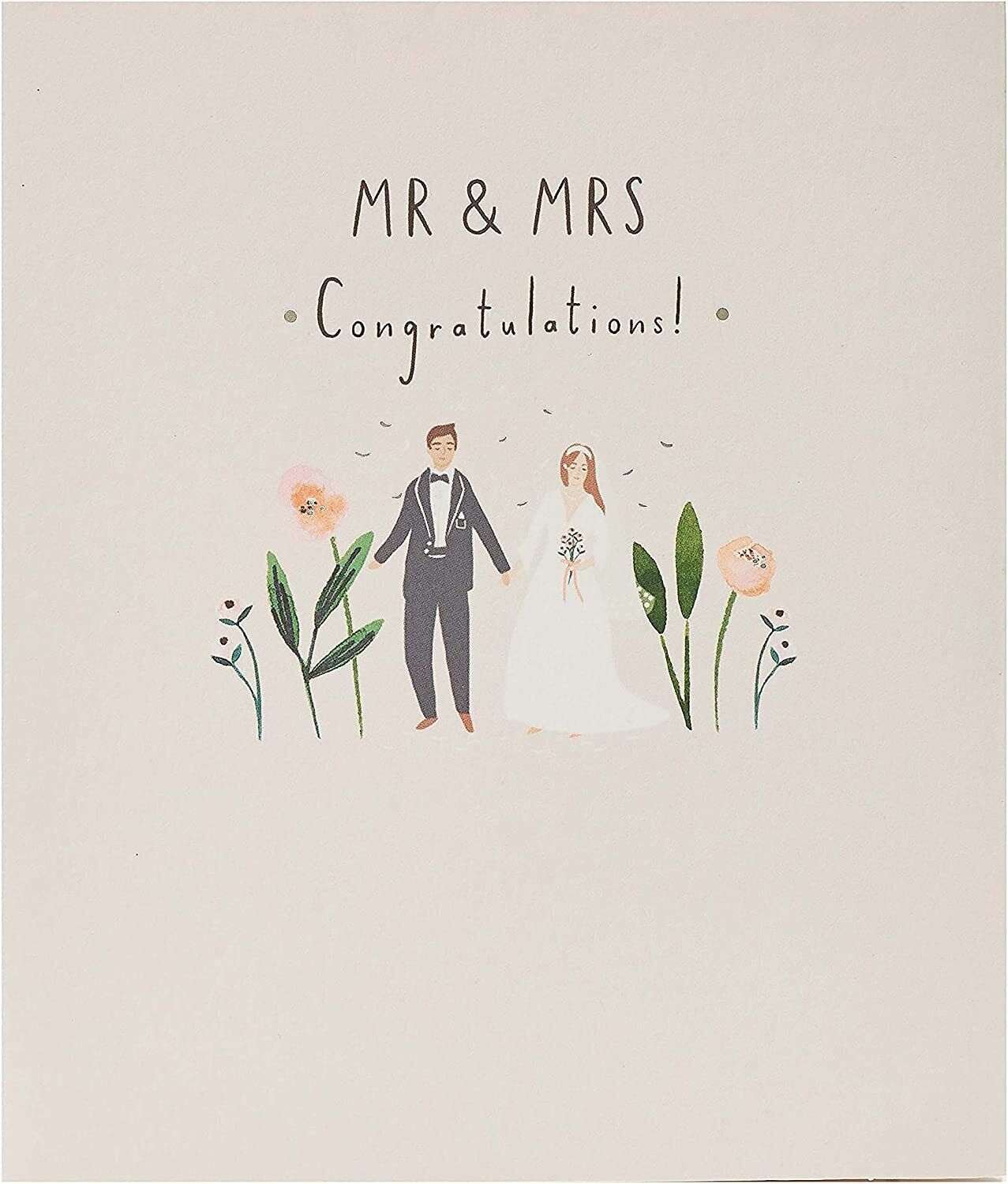 Eternal Love Wedding Congratulations Card for Bride & Groom