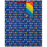 Hallmark Large Birthday Gift Bag - Rainbow Text Design