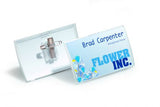 Durable Click-Fold Combi-Clip Name Badge 54x90mm (Pack 25)