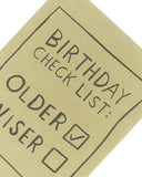 Funny Checklist Design Birthday Card