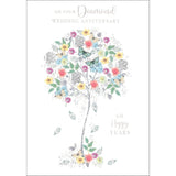 Butterfly Tree Diamond Anniversary Card