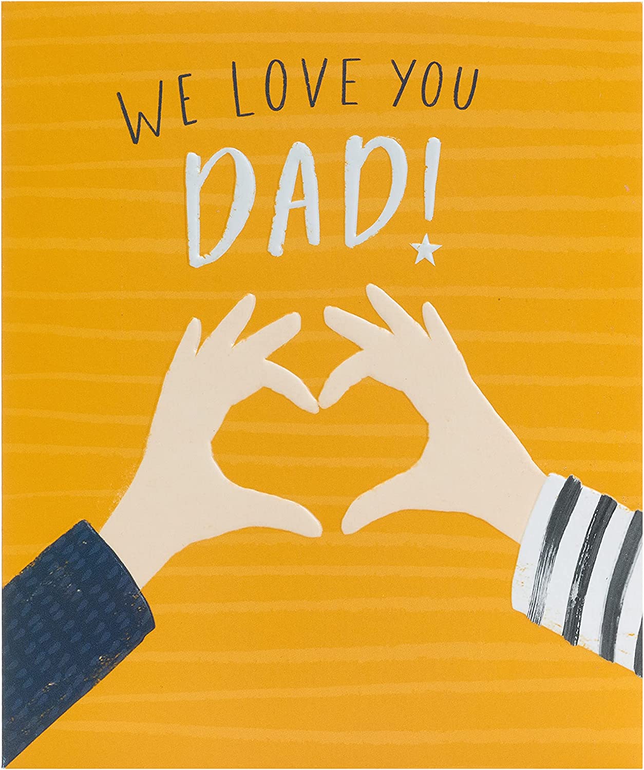 Heart Shape Father's Day Card For Dad From Both Of Us