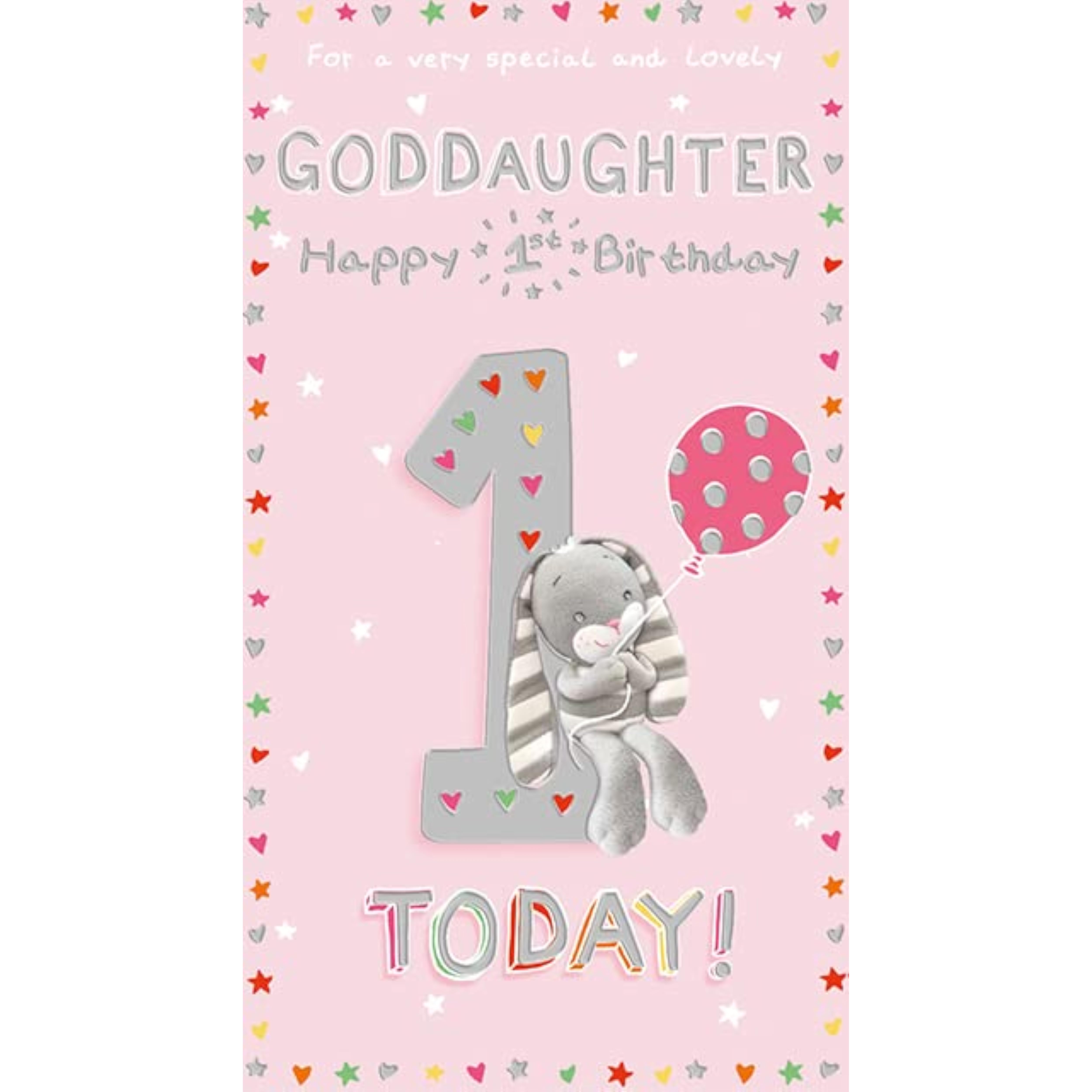 Cherished Moments - Goddaughter 1st Birthday Card