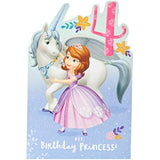 Disney Princess Sofia Girl 4th Birthday Card