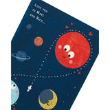 Valentines Day Card For Him/Her With Envelope - Cute Planets Design