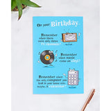 UK Greetings Funny Birthday Card For Him/Male/Friend With Envelope - Humorous Nostalgic