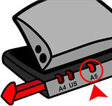 ADVANCED METAL 2 HOLE PUNCH 20/25 SHEET GRAPHITE